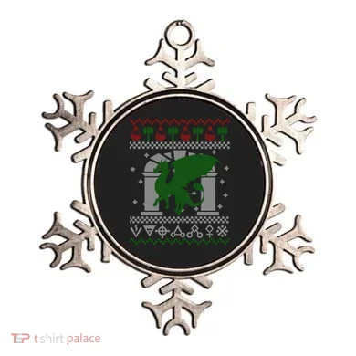 Dragon DnD Ugly Christmas Sweater Ornament