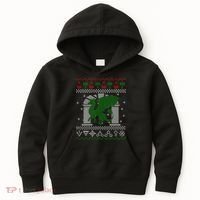 Dragon DnD Ugly Christmas Sweater Kids Hoodie thumb 0