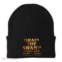 Drain The Swamp of Corruption! Donald Trump 45th President Beanie thumb 0