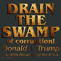 Drain The Swamp of Corruption! Donald Trump 45th President Long Sleeve Shirt thumb 2