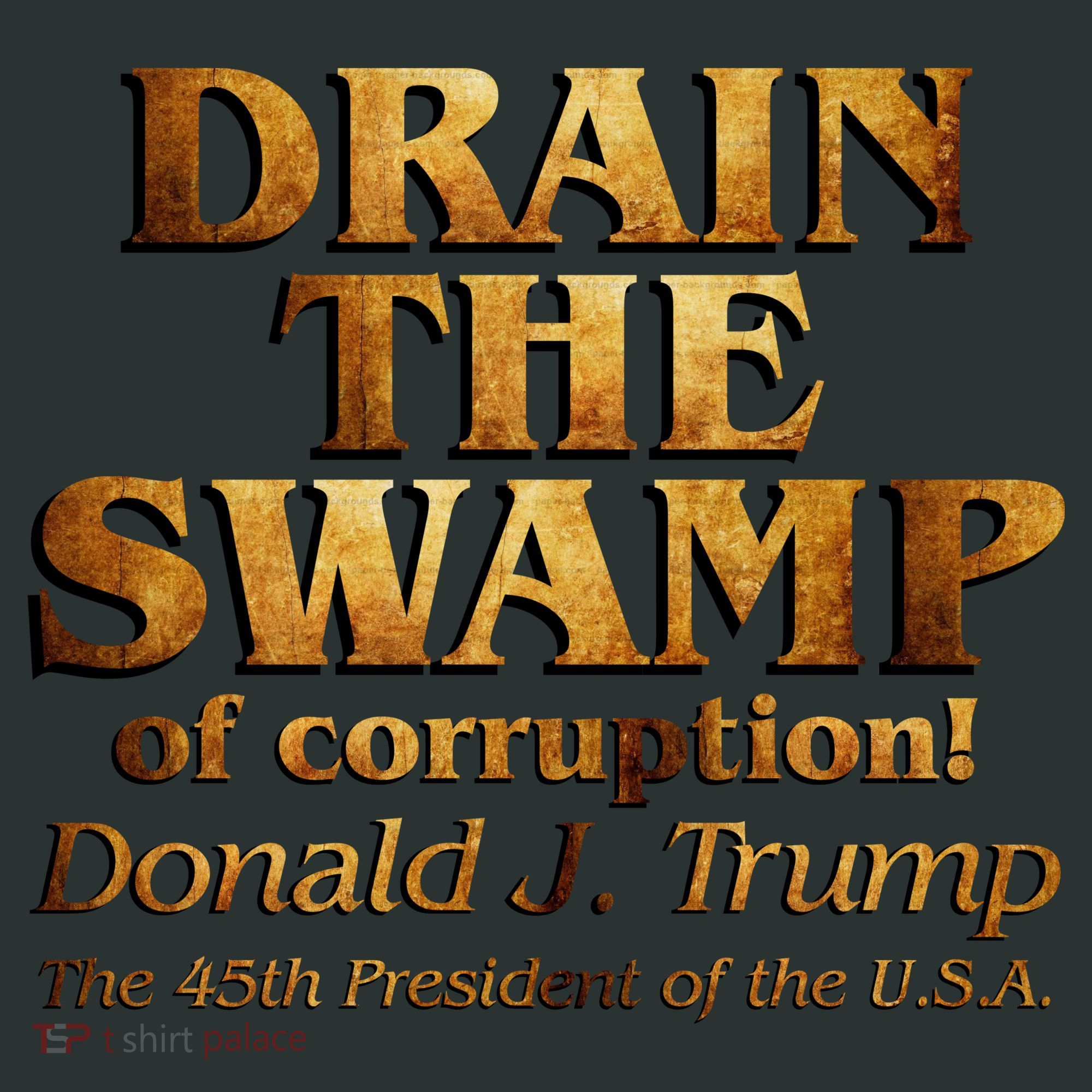 Drain The Swamp of Corruption! Donald Trump 45th President Mousepad