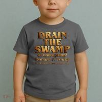 Drain The Swamp of Corruption! Donald Trump 45th President Toddler T-Shirt thumb 2