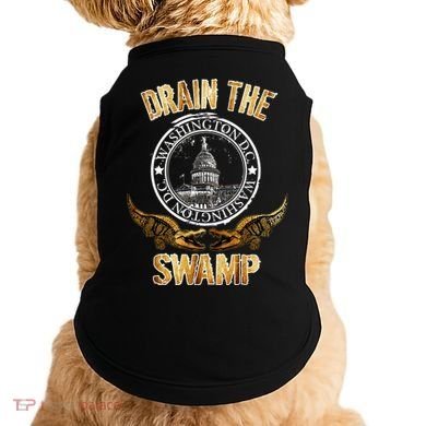 Drain The Swamp Washington DC Alligator Logo Trump Doggie Tank