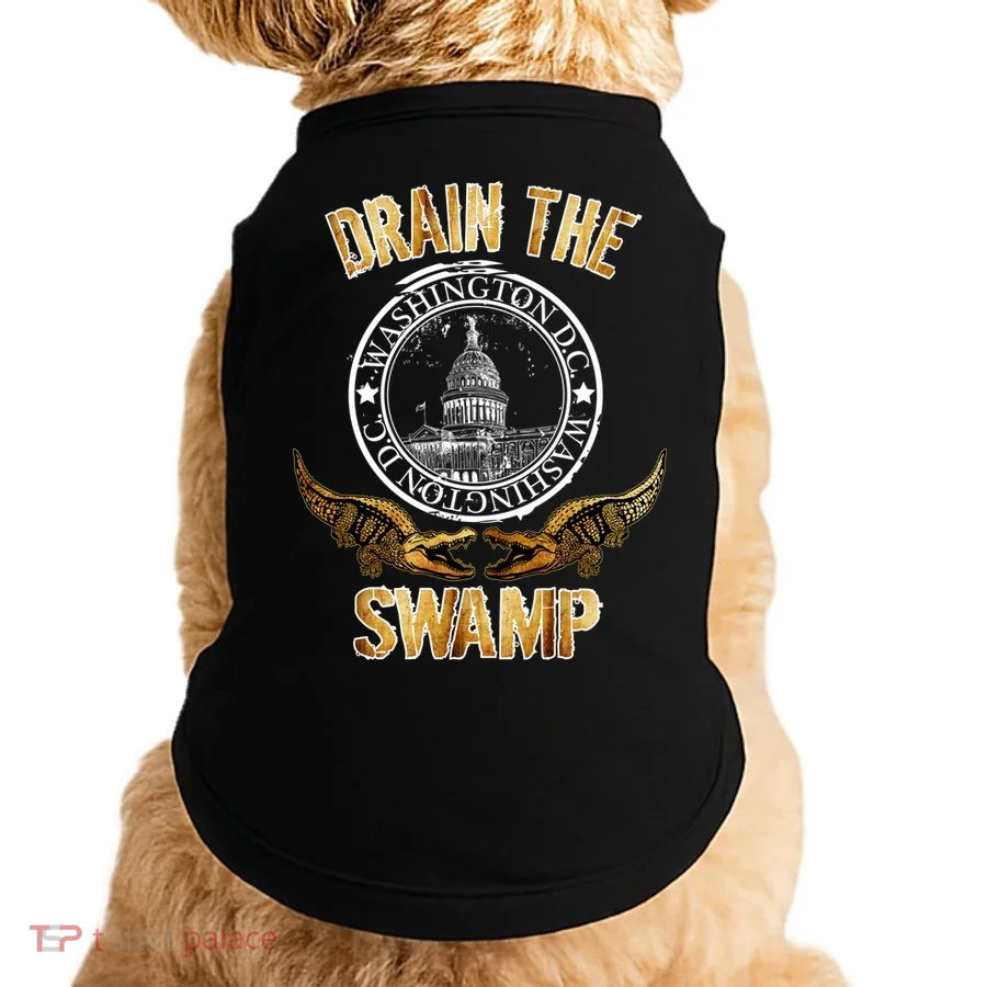 Drain The Swamp Washington DC Alligator Logo Trump Doggie Tank