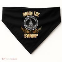 Drain The Swamp Washington DC Alligator Logo Trump USA-Made Doggie Bandana thumb 0