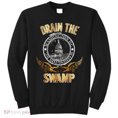 Drain The Swamp Washington DC Alligator Logo Trump Sweatshirt
