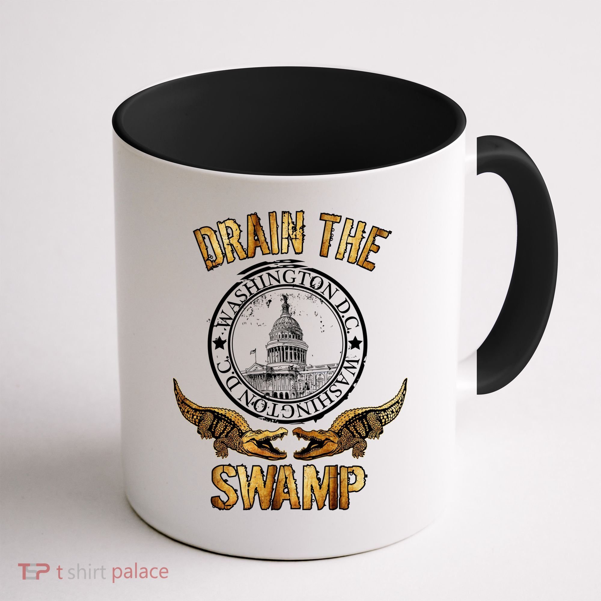 Drain The Swamp Washington DC Alligator Logo Trump Coffee Mug