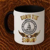 Drain The Swamp Washington DC Alligator Logo Trump Coffee Mug thumb 2