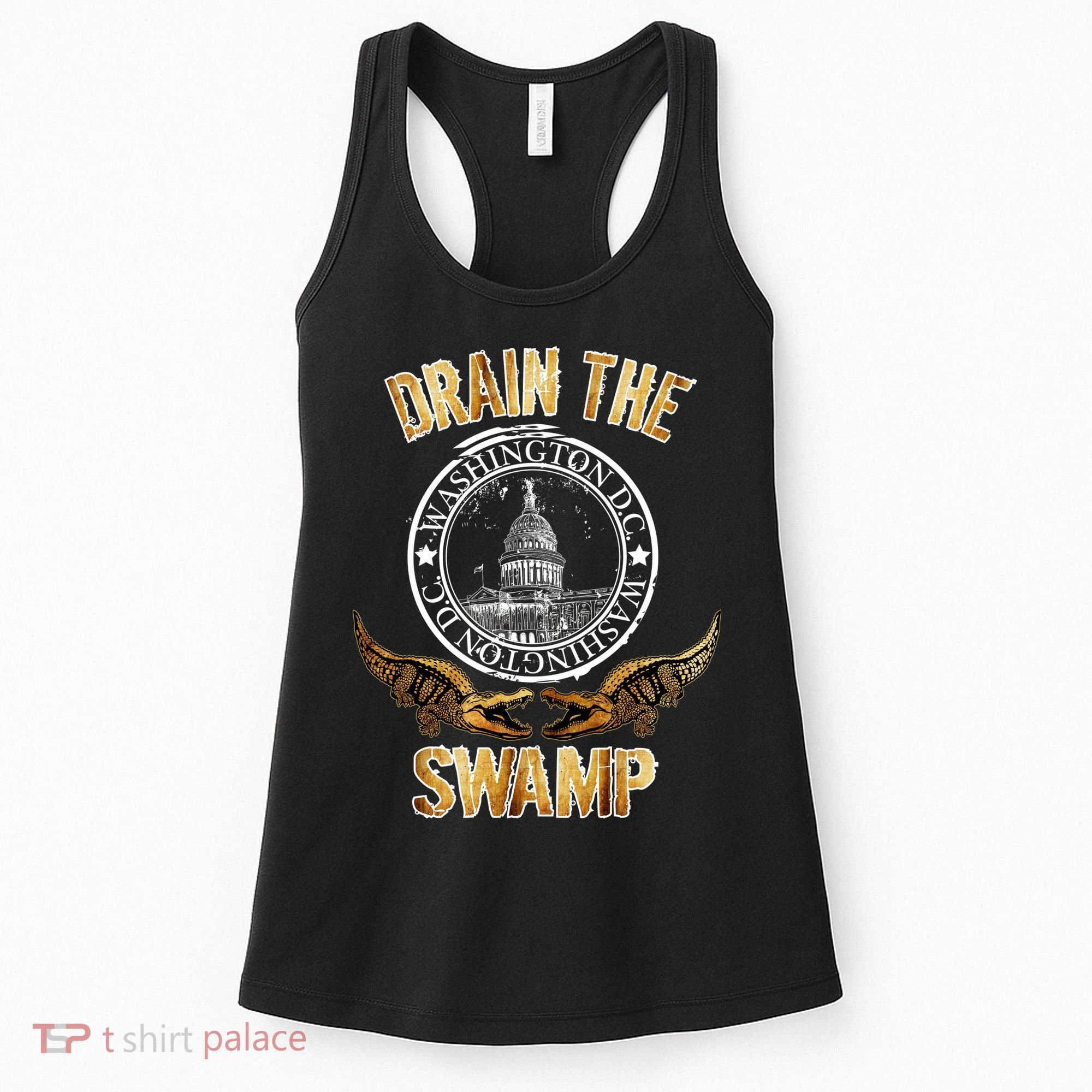 Drain The Swamp Washington DC Alligator Logo Trump Women's Tank Top