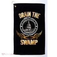 Drain The Swamp Washington DC Alligator Logo Trump Golf Towel thumb 0