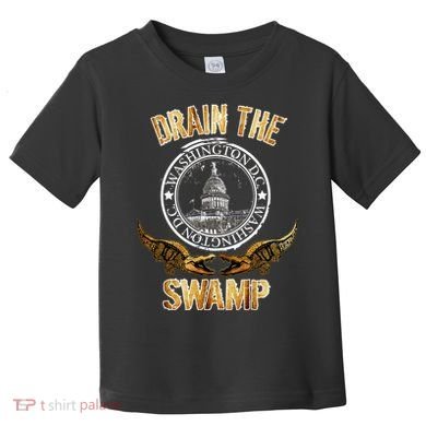 Drain The Swamp Washington DC Alligator Logo Trump Toddler T-Shirt