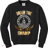Drain The Swamp Washington DC Alligator Logo Trump Kids Sweatshirt thumb 0