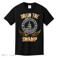 Drain The Swamp Washington DC Alligator Logo Trump Kids T-Shirt thumb 0
