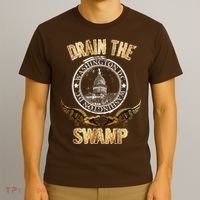 Drain The Swamp Washington DC Alligator Logo Trump T-Shirt thumb 3