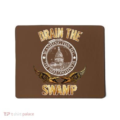 Drain The Swamp Washington DC Alligator Logo Trump Mousepad