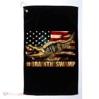 Drain The Swamp Washington DC Donald Trump President Golf Towel thumb 0