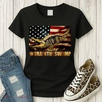 Drain The Swamp Washington DC Donald Trump President Women's T-Shirt thumb 3