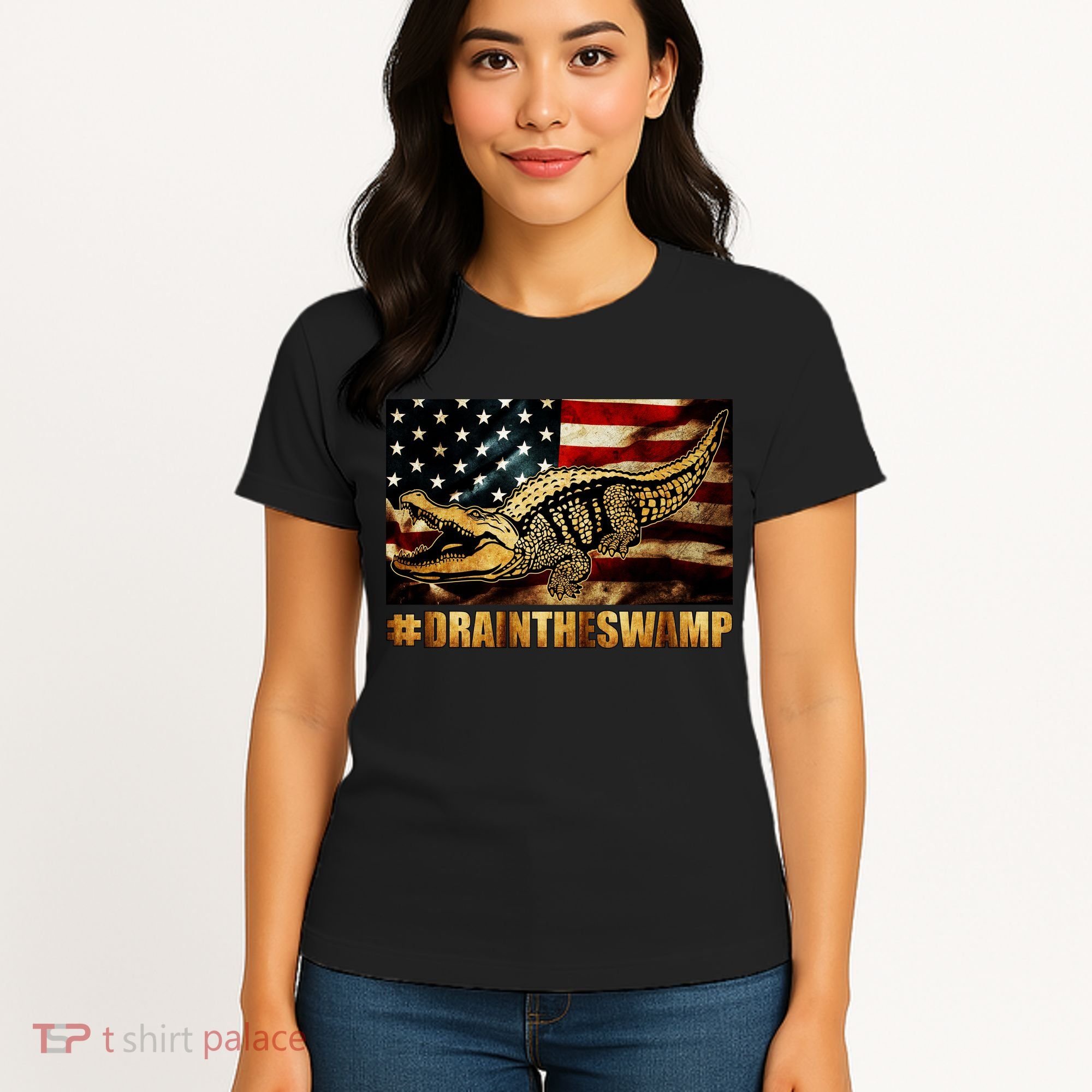 Drain The Swamp Washington DC Donald Trump President Women's T-Shirt
