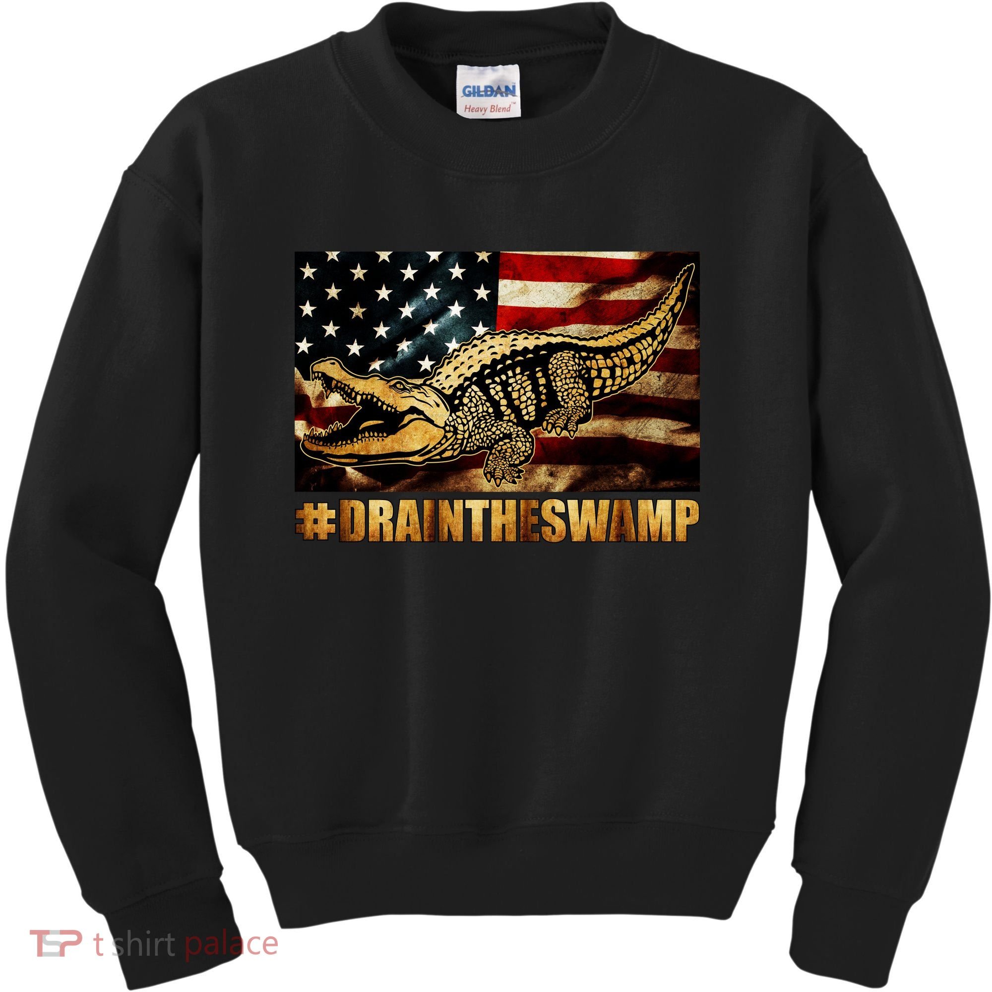 Drain The Swamp Washington DC Donald Trump President Kids Sweatshirt