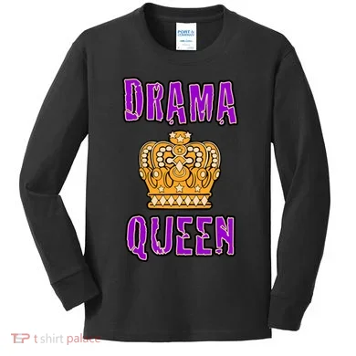 Drama Queen Kids Long Sleeve Shirt