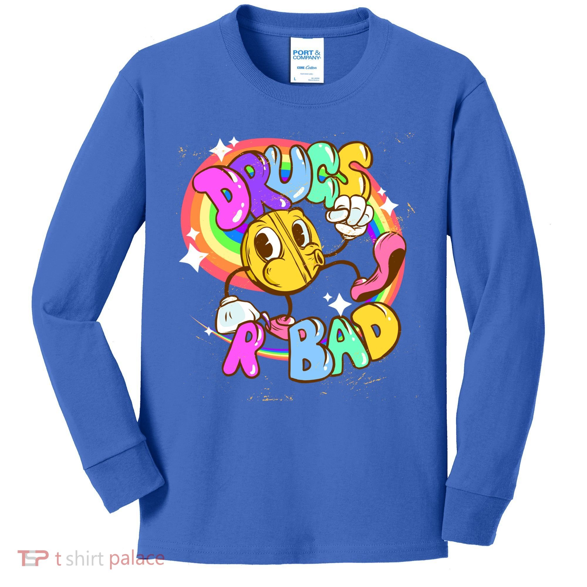 Drugs R Bad Cool Gift Kids Long Sleeve Shirt