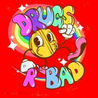 Drugs R Bad Cool Gift Santa Hat thumb 1
