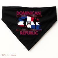 Dominican Republic Baseball Dominican Flag USA-Made Doggie Bandana thumb 0