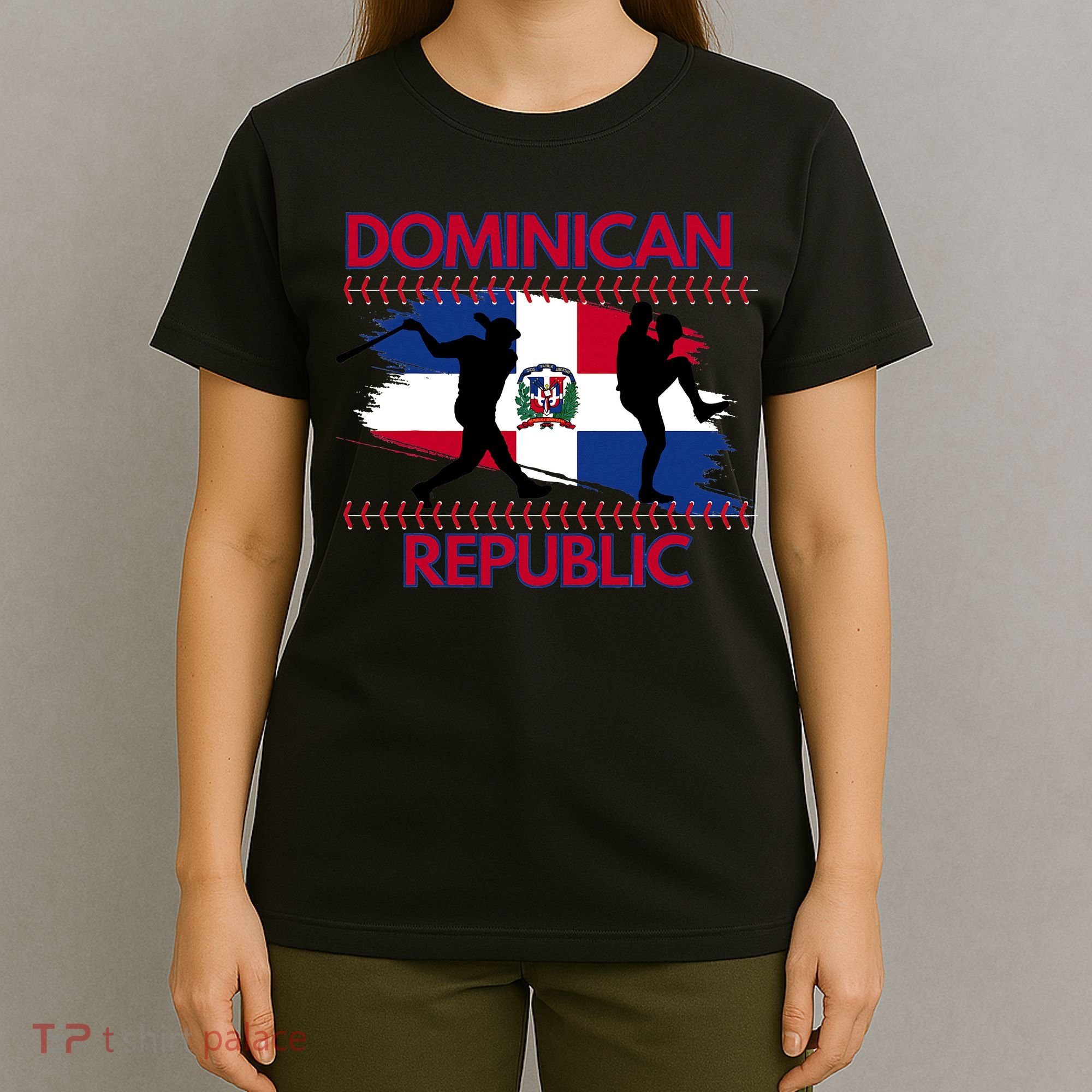 Dominican Republic Baseball Dominican Flag T-Shirt