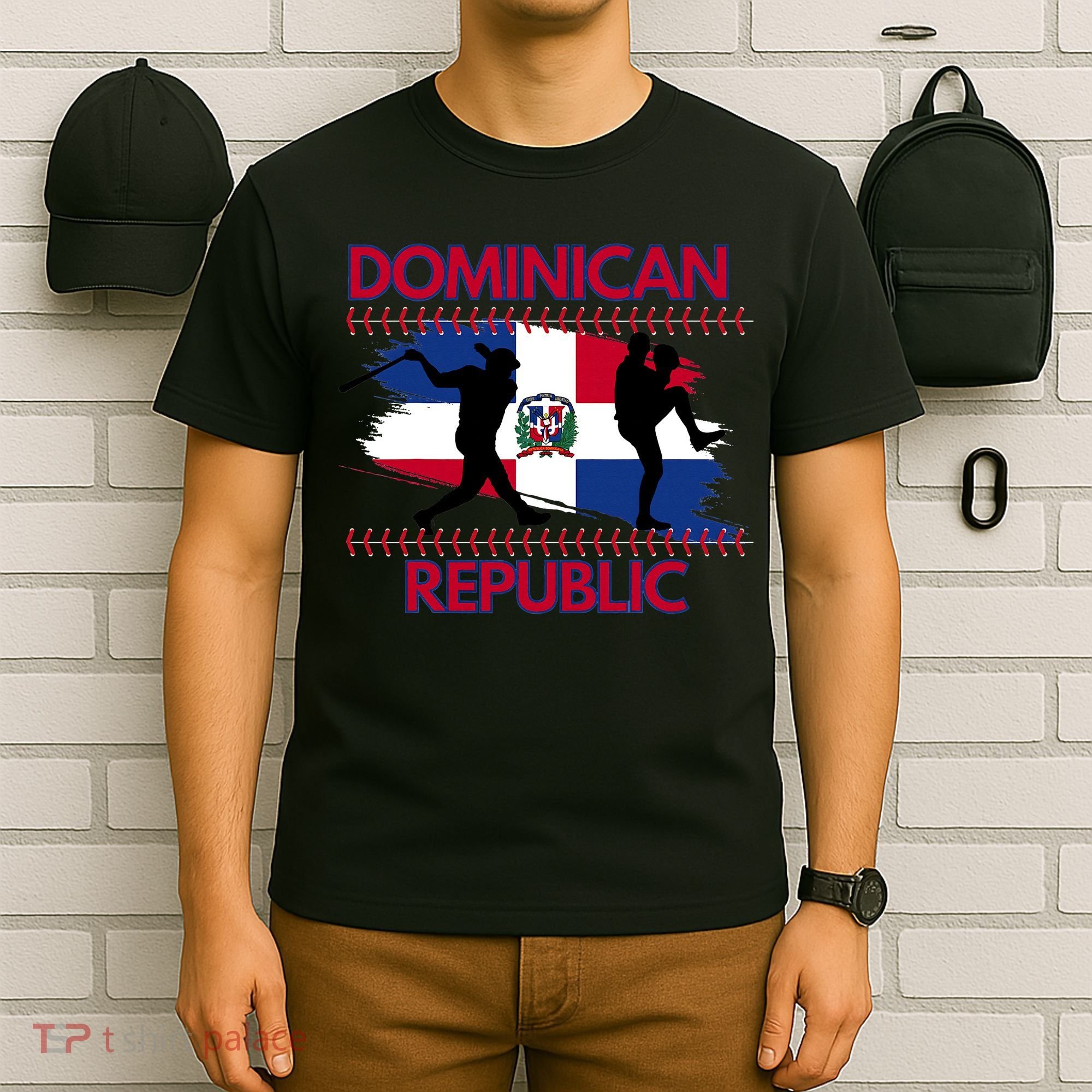 Dominican Republic Baseball Dominican Flag T-Shirt