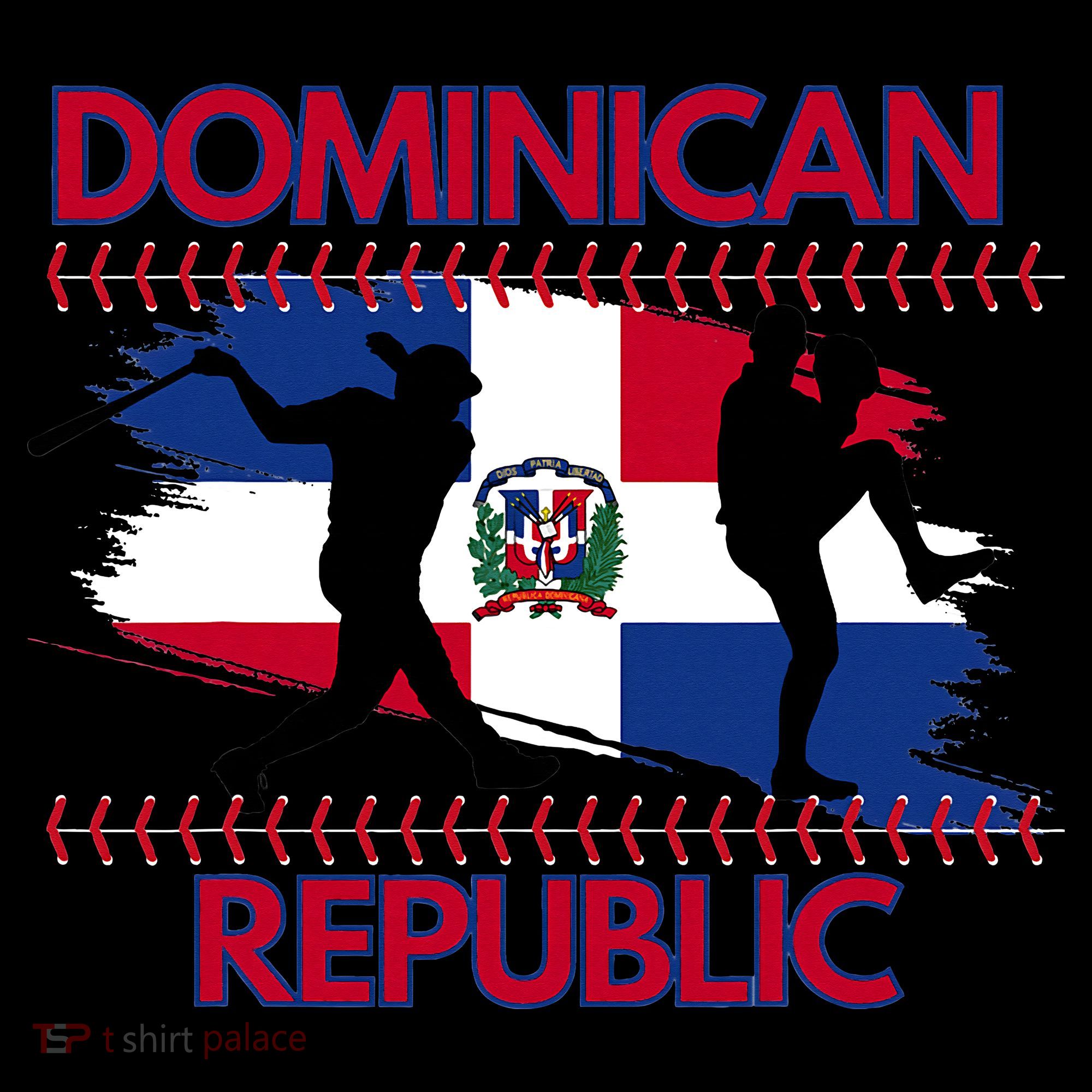 Dominican Republic Baseball Dominican Flag T-Shirt