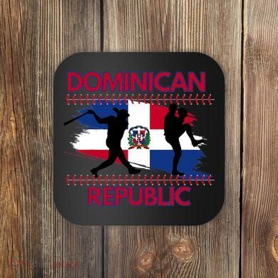 Dominican Republic Baseball Dominican Flag Coaster