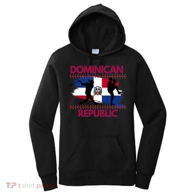 Dominican Republic Baseball Dominican Flag Women's Hoodie