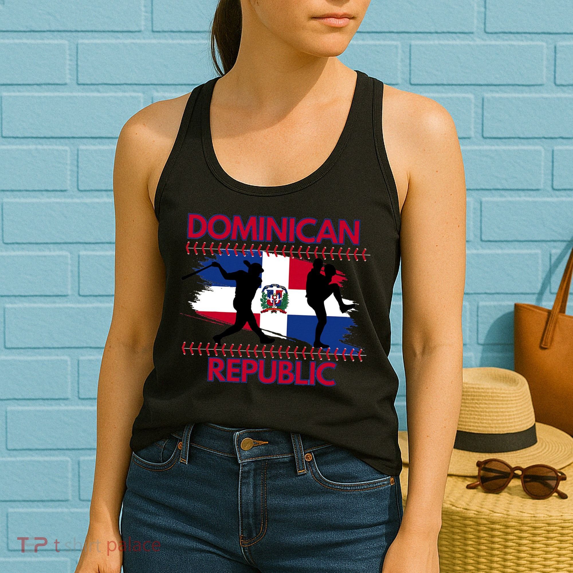 Dominican Republic Baseball Dominican Flag Women's Tank Top