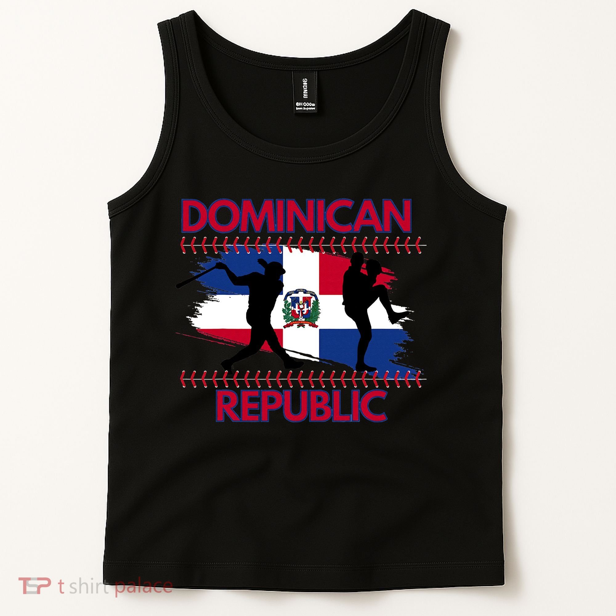 Dominican Republic Baseball Dominican Flag Tank Top