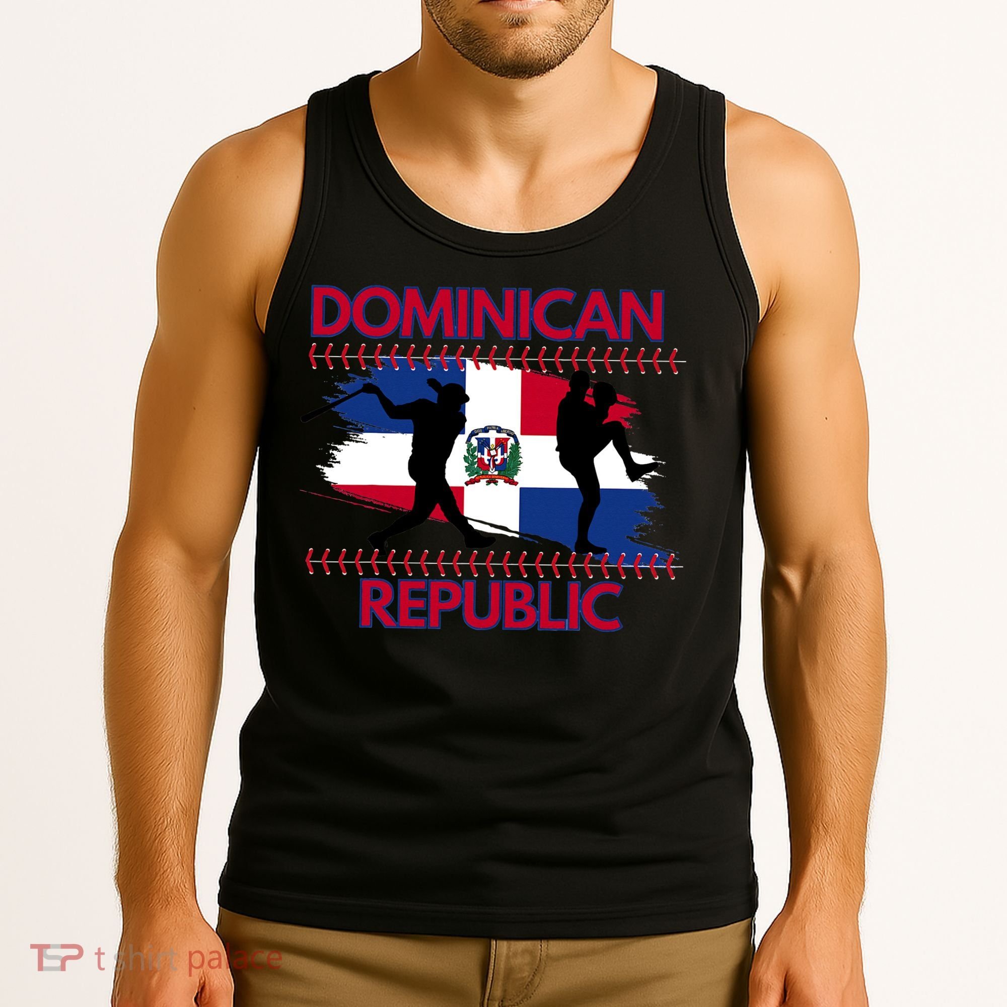 Dominican Republic Baseball Dominican Flag Tank Top