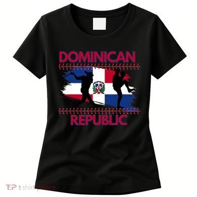 Dominican Republic Baseball Dominican Flag Women's T-Shirt