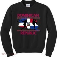 Dominican Republic Baseball Dominican Flag Kids Sweatshirt thumb 0