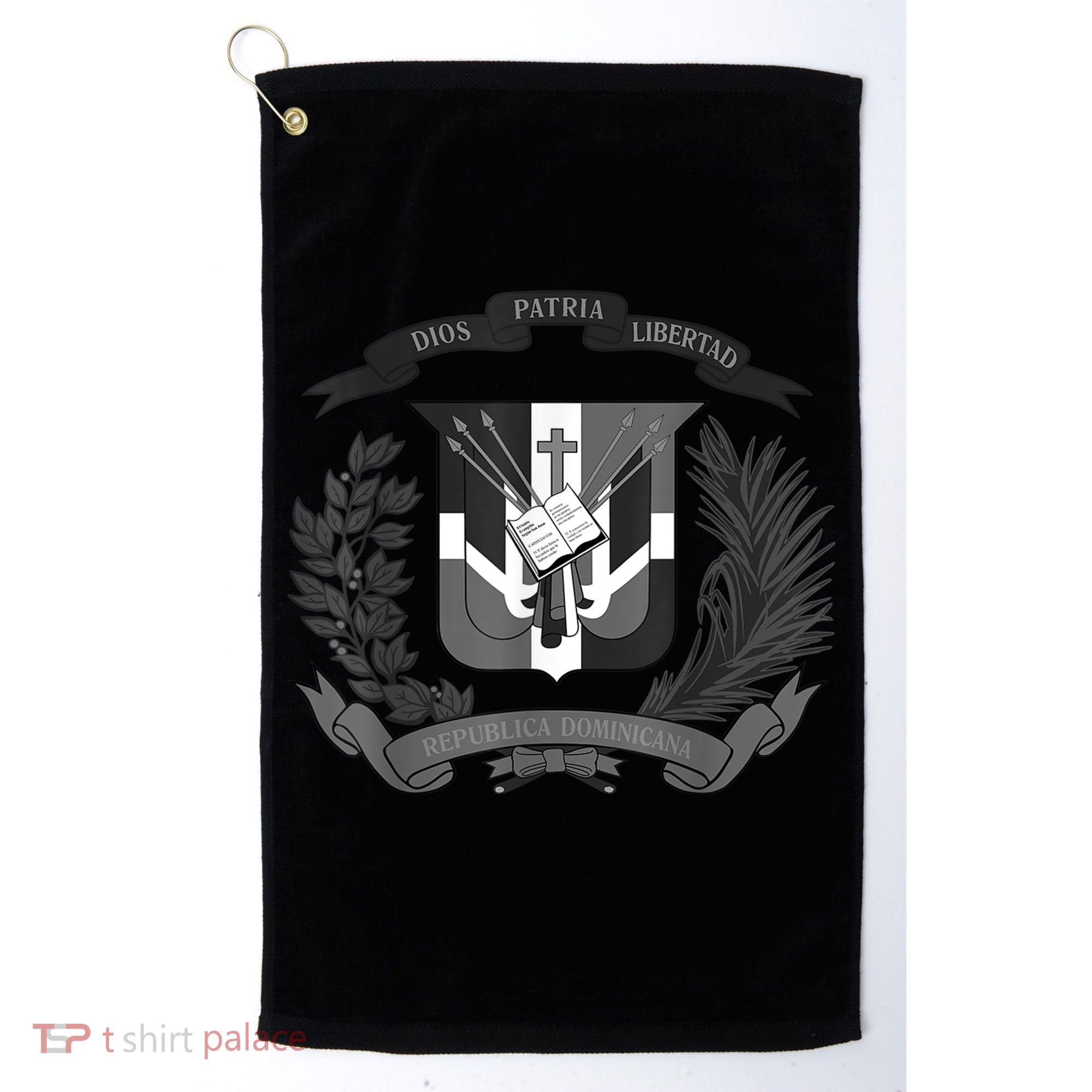 Dominican Republic Coat Of Arms Golf Towel