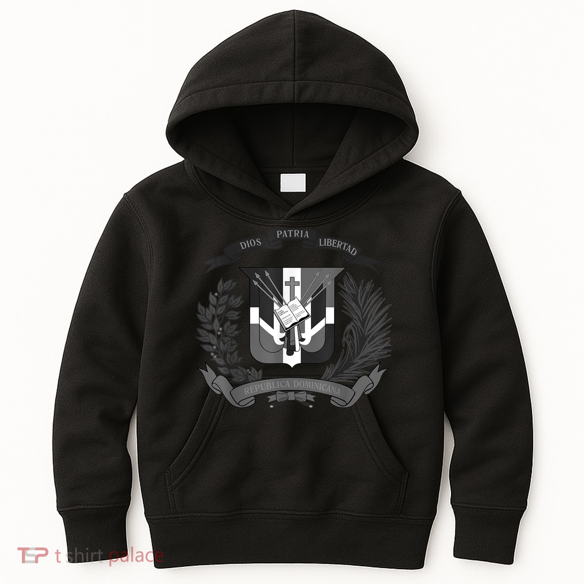 Dominican Republic Coat Of Arms Kids Hoodie