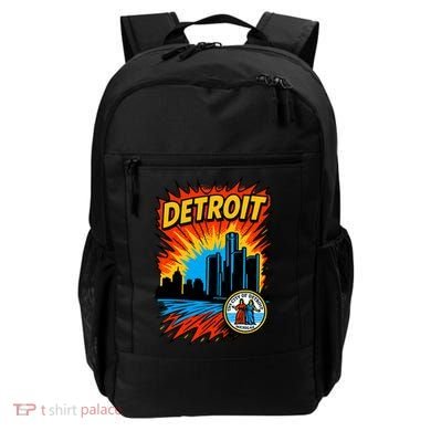 Detroit Retro Comic Style Backpack