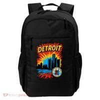Detroit Retro Comic Style Backpack thumb 0
