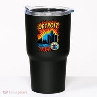 Detroit Retro Comic Style Tumbler thumb 0