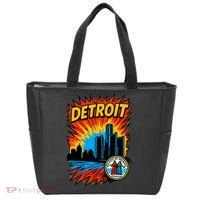 Detroit Retro Comic Style Tote Bag thumb 0