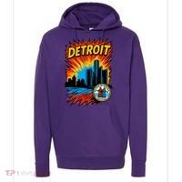 Detroit Retro Comic Style Hoodie thumb 0