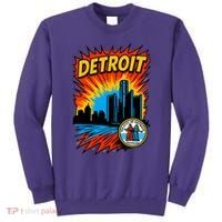 Detroit Retro Comic Style Sweatshirt thumb 0