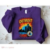 Detroit Retro Comic Style Sweatshirt thumb 2