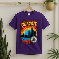 Detroit Retro Comic Style T-Shirt thumb 2