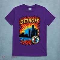Detroit Retro Comic Style T-Shirt thumb 5