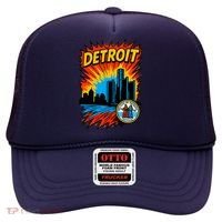 Detroit Retro Comic Style Hat thumb 0