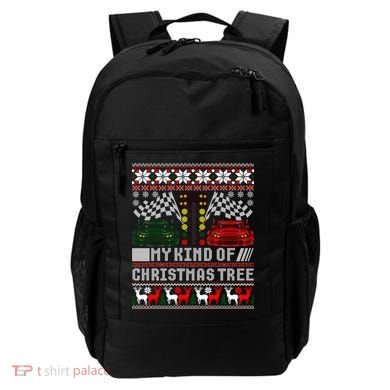 Drag Racing Christmas Tree Race Car Ugly Gift Backpack